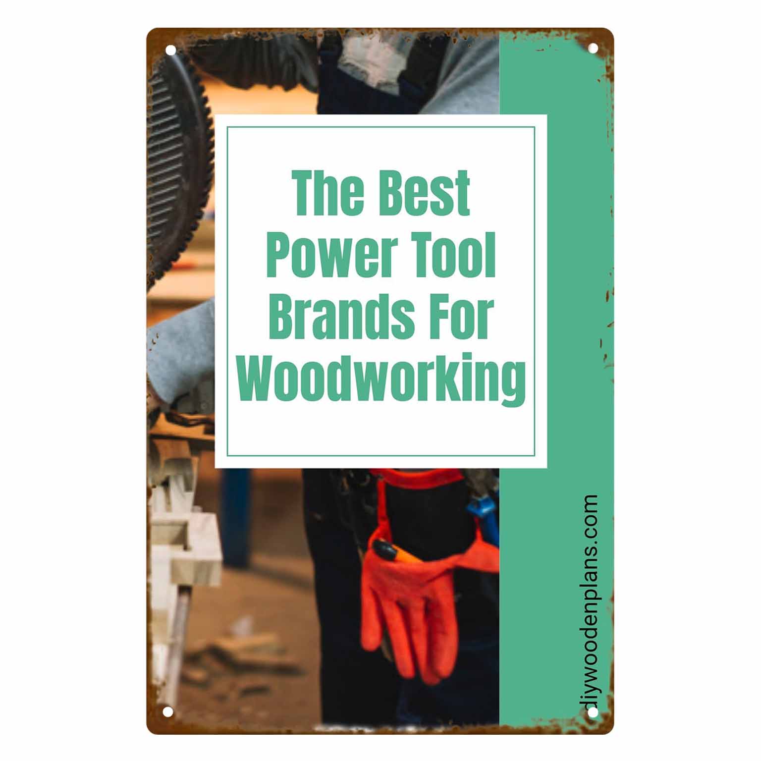 Best Tools For Workshop - ป้ายโลหะติดผนัง 2 มิติ 1 ชิ้น แบรนด์เครื่องมือไฟฟ้าที่ดีที่สุดสำหรับงานไม้