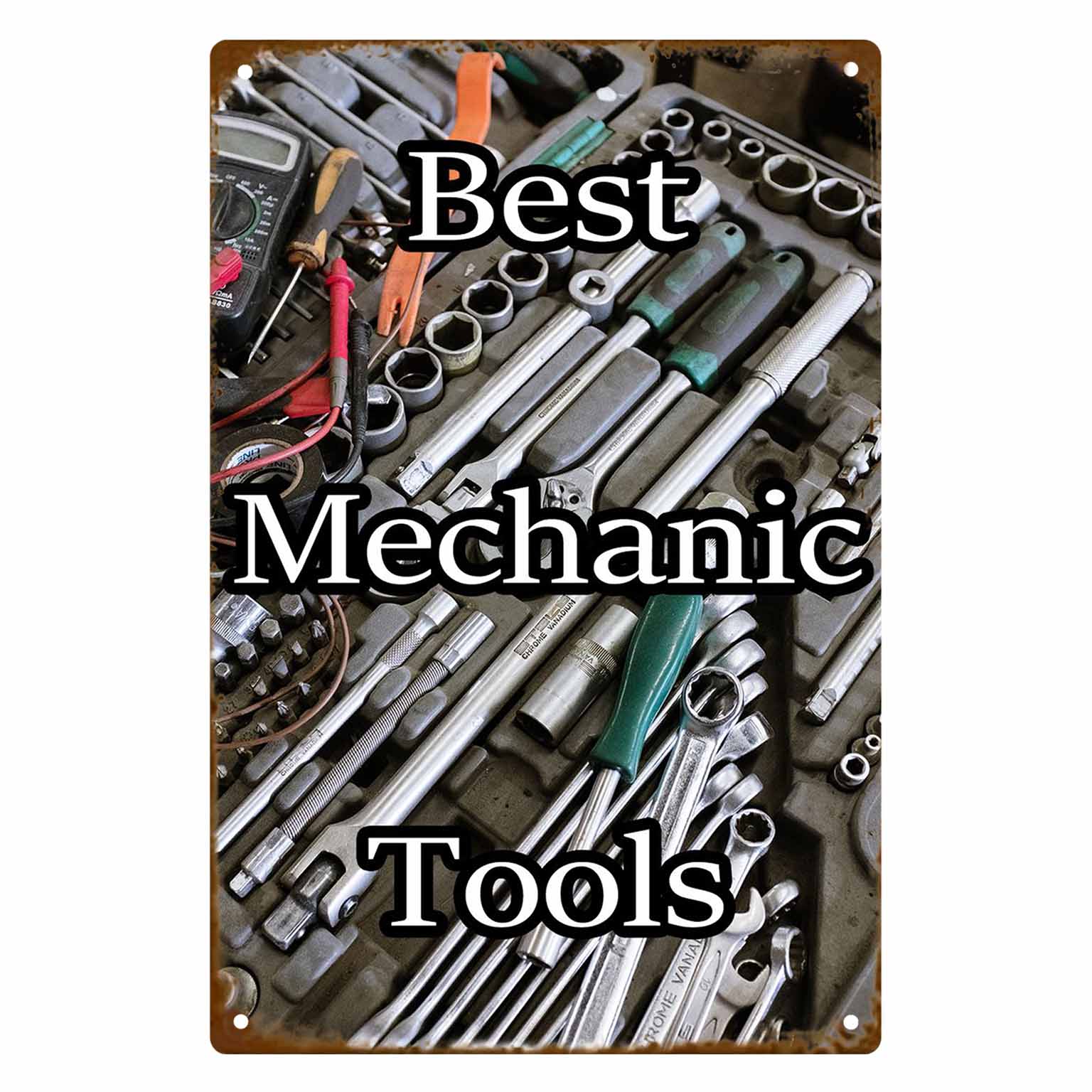 Best Tools For Workshop - ป้ายโลหะติดผนัง 2 มิติ 1 ชิ้น 