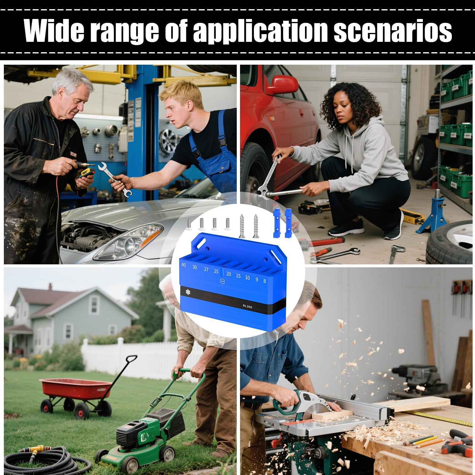 Workshop Tools Display - ที่เก็บประแจ ที่แขวนเครื่องมือ ชั้นวางประแจสำหรับจักรยาน ประแจหกเหลี่ยม อุปกรณ์ซ่อมแซม จัดระเบียบผนัง