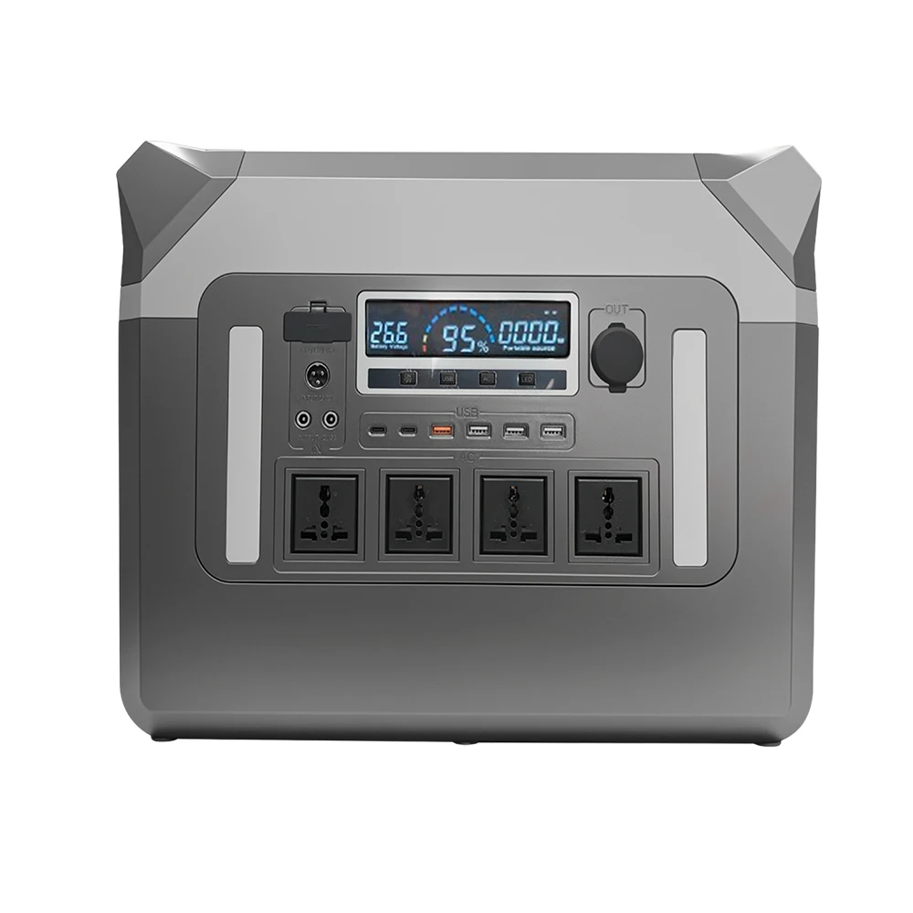Tools Qa - QA-P3000Pro สถานีไฟฟ้าพกพาความจุสูง 3000W แบตเตอรี่ LiFePO4 ลิเธียมไอออน