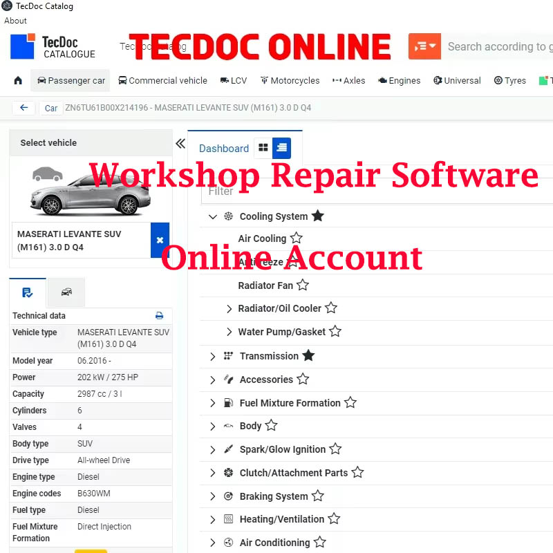 Workshop Tools English - บัญชีออนไลน์ปี 2026 สำหรับซอฟต์แวร์ซ่อมแซมเวิร์คช็อปสำหรับ Aut0-data สำหรับ A11data