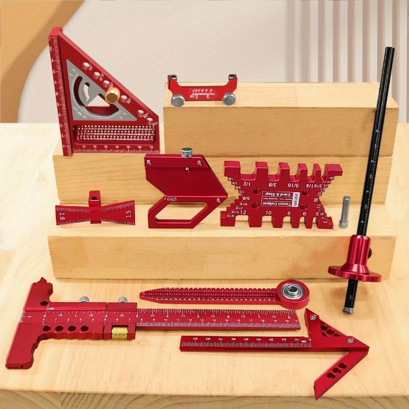 Workshop Joinery Tools - ชุดเครื่องมือช่างไม้เอนกประสงค์สำหรับงานช่างไม้ ชุดเครื่องมือวัดความหนาแบบมืออาชีพสำหรับงานต่อไม้