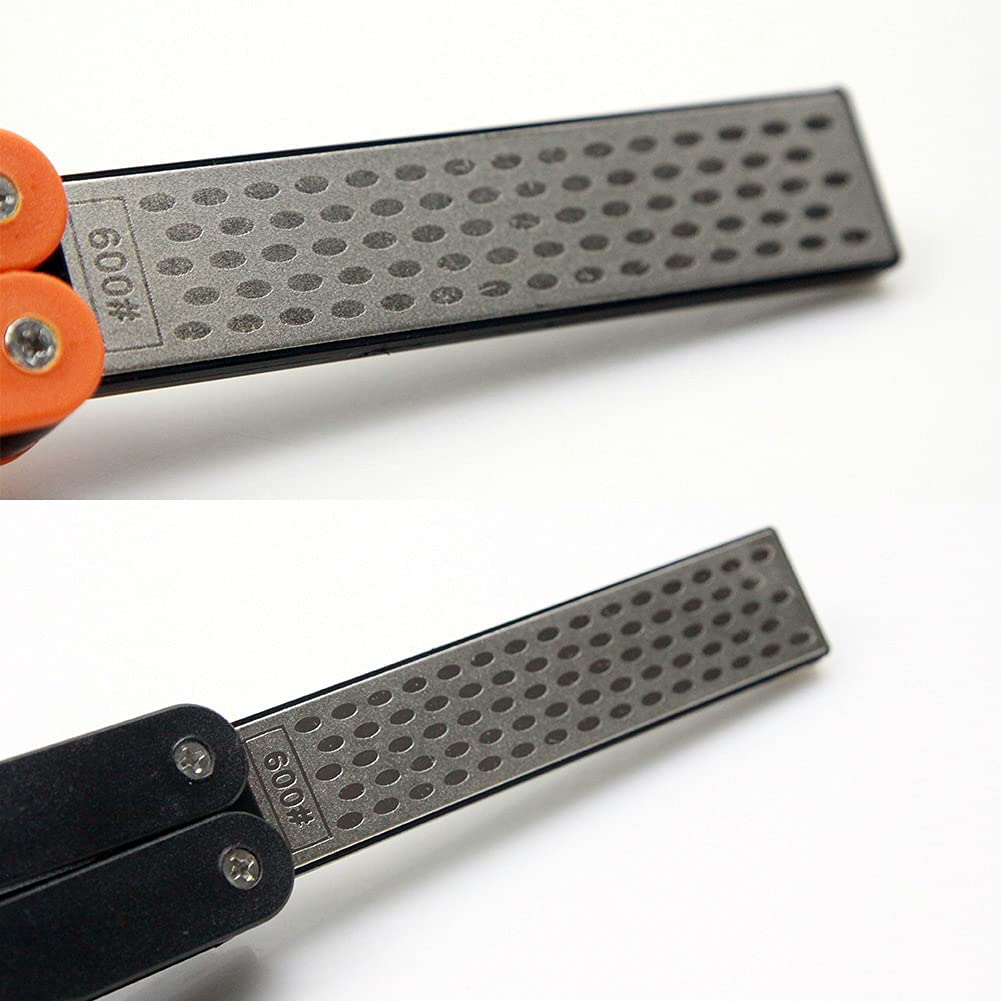 เครื่องลับมีดเพชรแบบพับได้สองด - Sharpening Stone Whetstone บทวิจารณ์และราคา