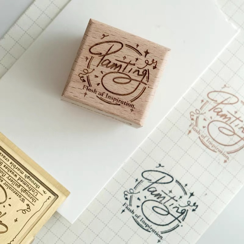 แสตมป์ยางไม้ ลายสีน้ำ สำหรับวา - Tools Qa บทวิจารณ์และราคา
