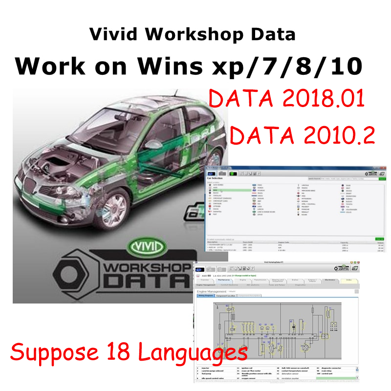 2018หรือ2010ยานยนต์ Vivid Work - Workshop Tools English บทวิจารณ์และราคา